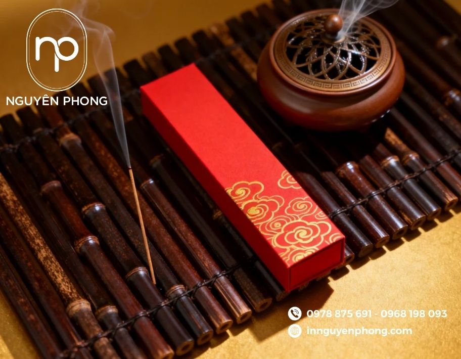 Mẫu in hộp đựng nhang trầm cao cấp 